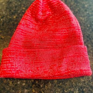 Cozy Red Knit Beanie for Kids
